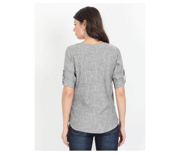 Kaia SK01ST0002MGY006 XL Casual Top for Women - Grey - Zoom Image 2