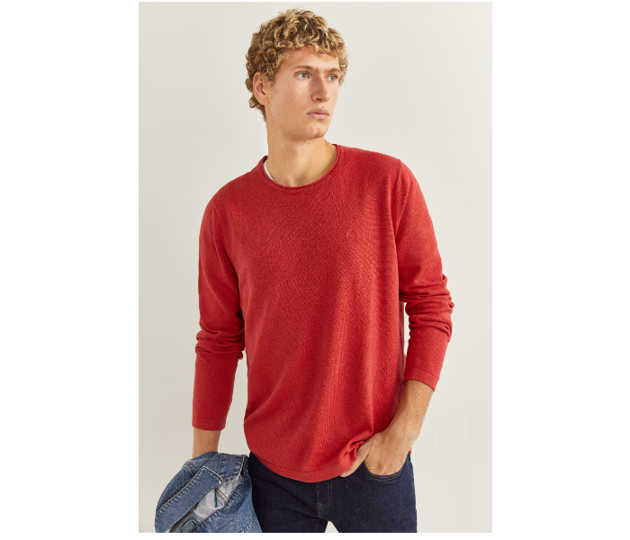 Springfield 140938762 Medium Knitwear for Men - Red - Zoom Image 2