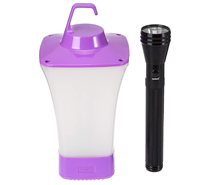 Sanford SF6203SEC 2 In 1 Rechargeable LED Search Light and Emergency Light - Black and Purple - Zoom Image 1