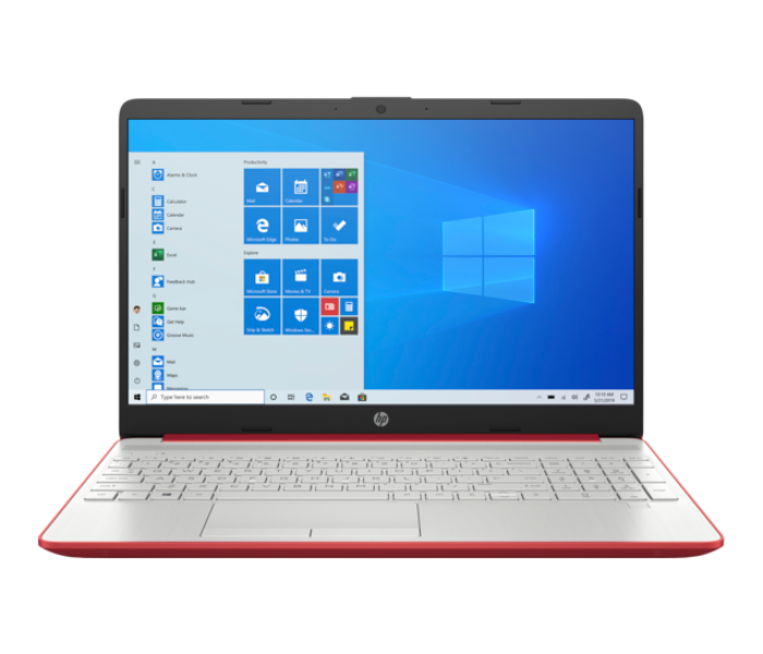 HP 15-dw0083wm 15.6 Inch Intel Pentium Silver 4GB RAM 128 GB SSD Windows 10 - Red - Zoom Image 1