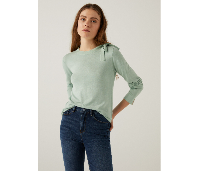 Springfield 133967223 Large Knitwear for Women - Green - Zoom Image 2