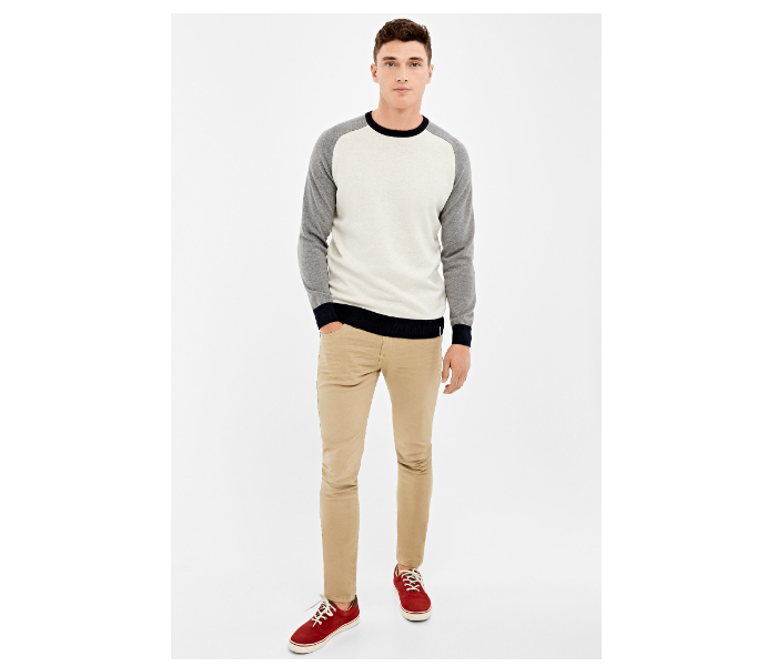 Springfield 140672841 Large Knitted Jumper for Men - White - Zoom Image 1