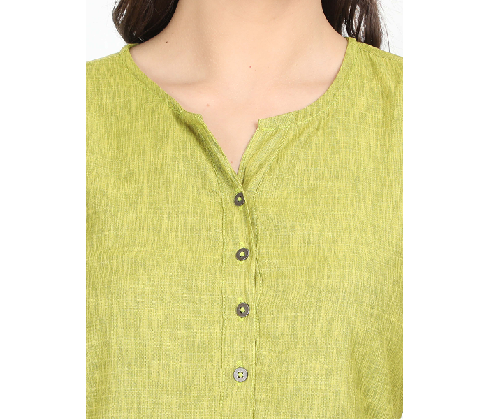 Kaia SK01ST0003PGR007 XXL Casual Top for Women - Green - Zoom Image 3