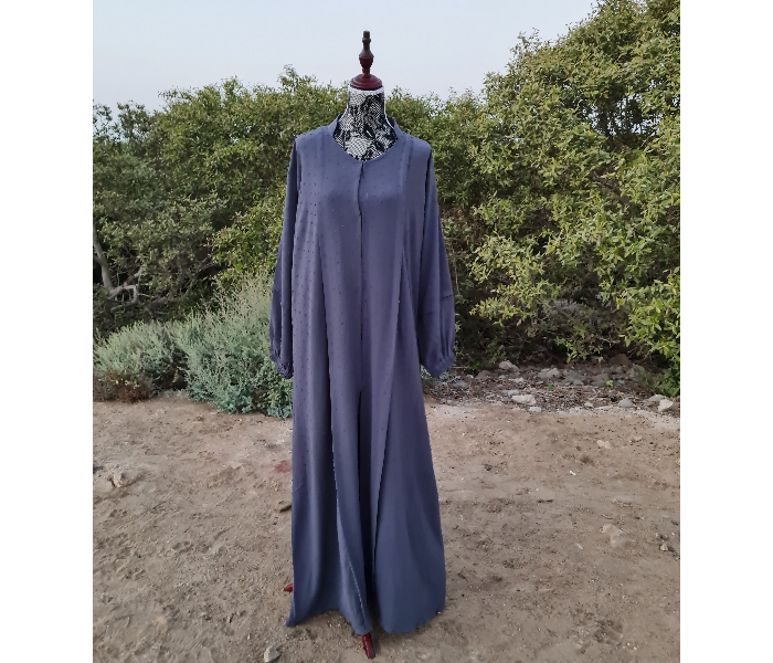 Casting Pearls ILHAM Small Formal Wears Classy Abaya - Navy Blue - Zoom Image 2