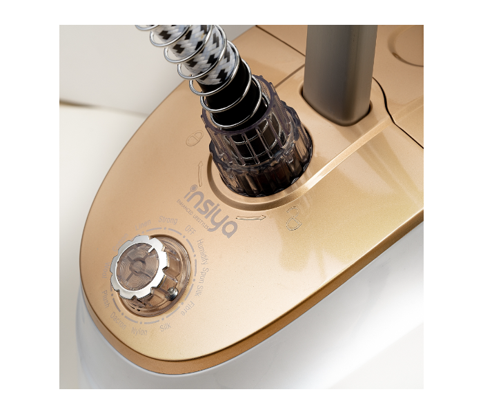 Insiya SV102 Premium Garment Steamer - Gold and White - Zoom Image 3