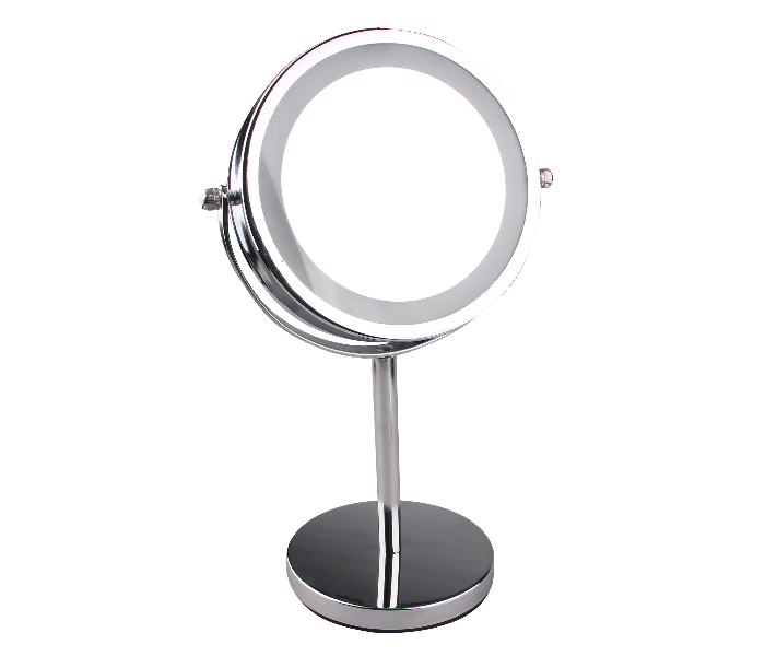 Azal AZMR-224 6 Inch Magic Mirror with LED Light for Makeup - Silver - Zoom Image 2