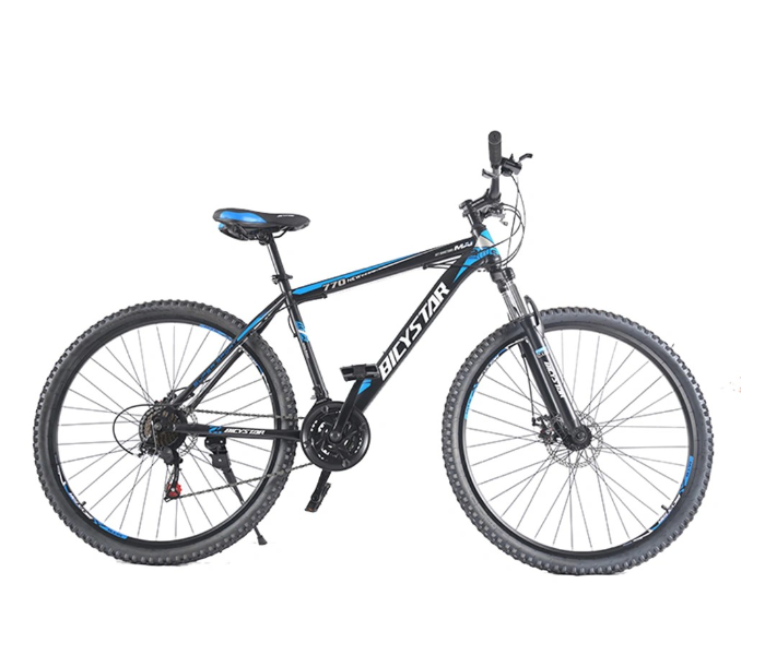 Bicystar 27.5 Inch 21 Speed Mountain Steel Bike - Blue - Zoom Image