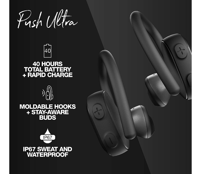 Skullcandy Push Ultra True Wireless Earbuds - Black - Zoom Image 3