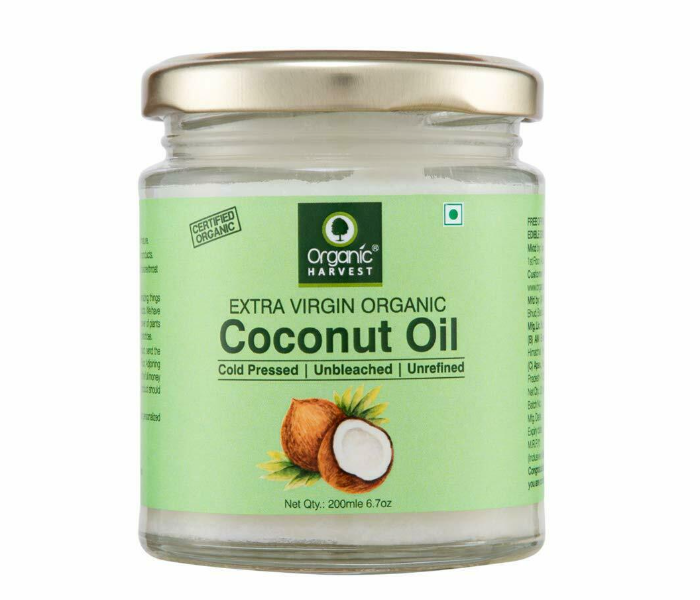 Organic Harvest 200ml Extra Virgin Coconut Oil - Zoom Image 1