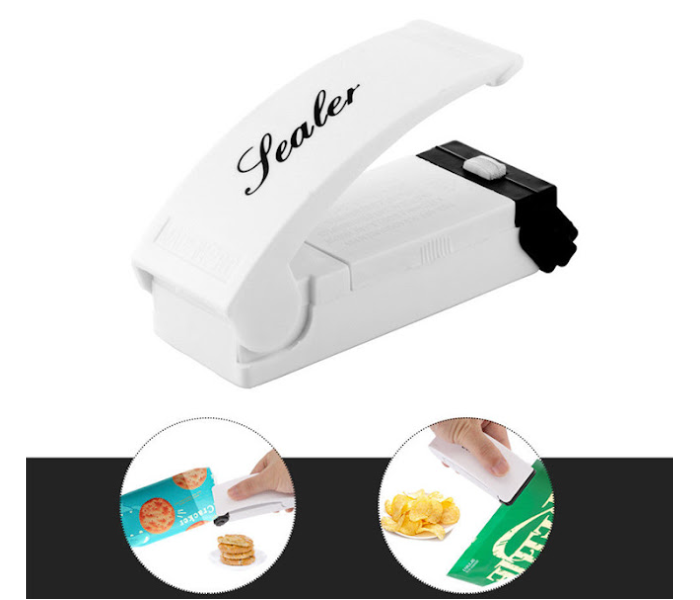 GTC 22000648 Mini Plastic Bag Sealer - White - Zoom Image 1