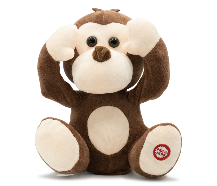 Pugs At Play ST-PAP22 Peek a Boo Freedo Monkey for Kids - Brown - Zoom Image 1