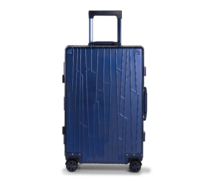 Kenza SV359 24 Inch Prime Superior Aluminium Ultra Light Hardside Expandable Built-In TSA Lock Zipperless Luggage Bag with Spinner Wheels - Blue - Zoom Image 2