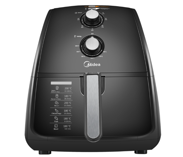 Midea MF-TN40A 4 Liter Airfryer- Black - Zoom Image 1