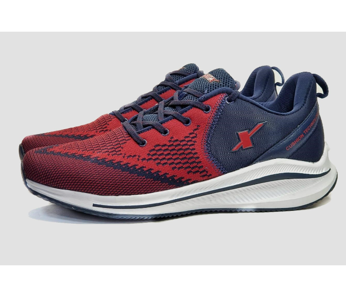 Sparx SM 678 EU 44 Sports Shoes for Men - Blue and Maroon - Zoom Image