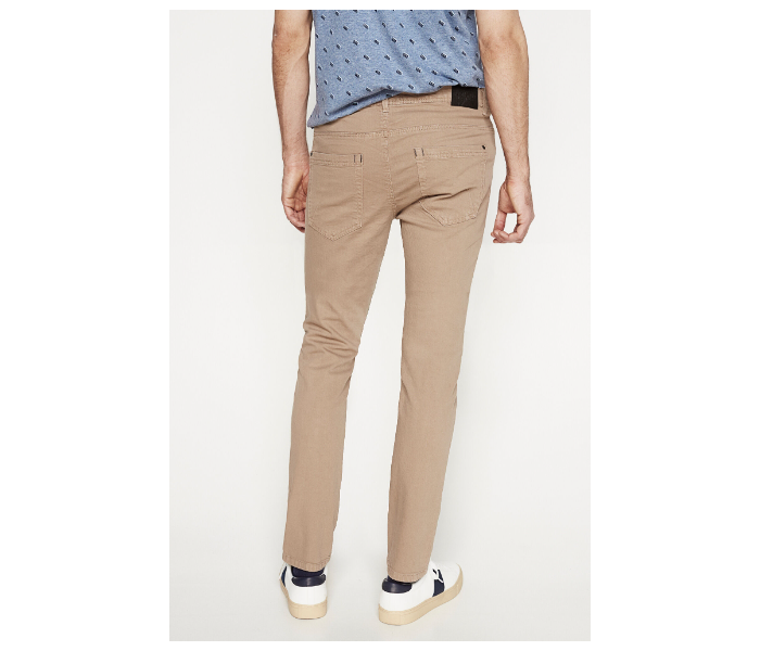 Springfield 039363058 Size 26 5 Pocket Cotton Trouser for Men - Light Brown - Zoom Image 4