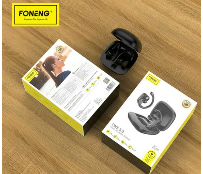 Foneng BL06 Sports True Wireless Bluetooth Earphone - Black - Zoom Image 4