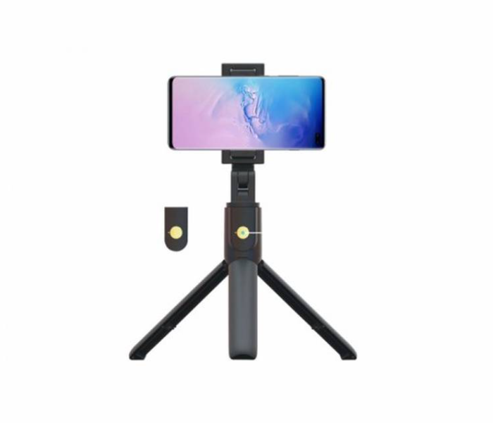 Porodo PD-UBTSV3-BK Bluetooth Selfie Stick with Tripod Stand and Detachable Remote Shutter - Black - Zoom Image