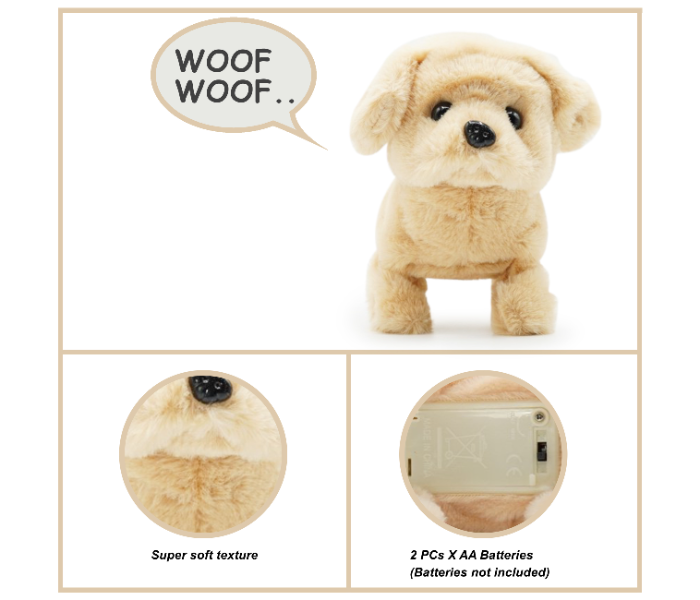 Pugs At Play ST-PAP05 Goldie Dog Toy for Kids - Beige - Zoom Image 4