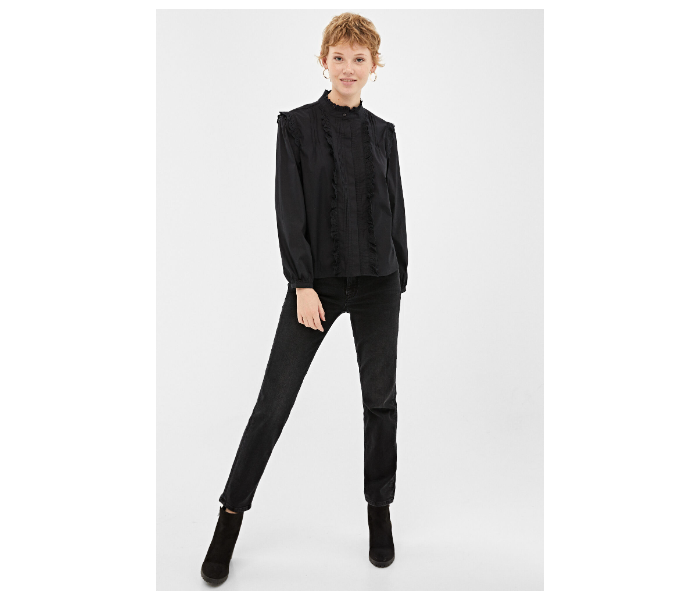 Springfield 679648601 Size 36 Long Sleeve Blouse for Women - Black - Zoom Image 1