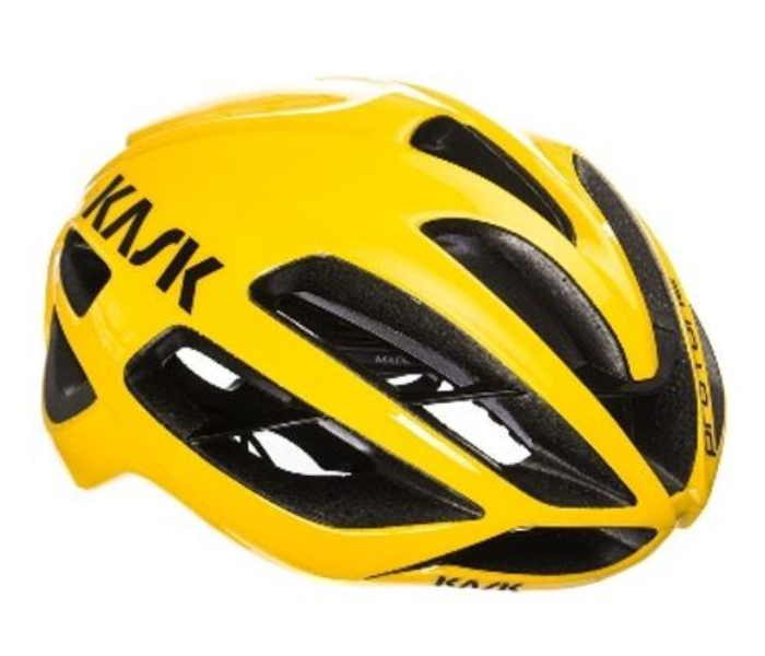 Kask Medium 56cm Cycling Helmet with Ventilation - Yellow - Zoom Image