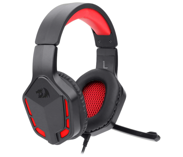 Redragon H220 Themis Noise Cancelling Wired Gaming Headset with Stereo Surround-Sound and Mic - Black and Red - Zoom Image 1