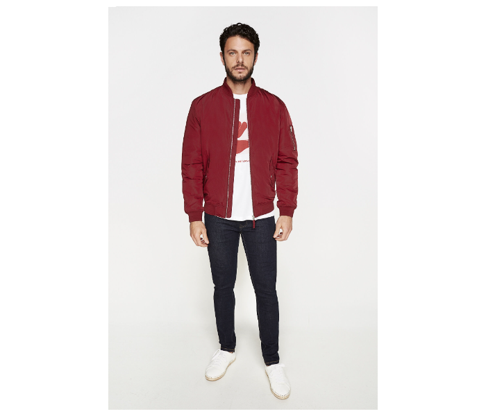 Springfield 095407168 Medium Nylon Jacket for Men - Wine - Zoom Image 1