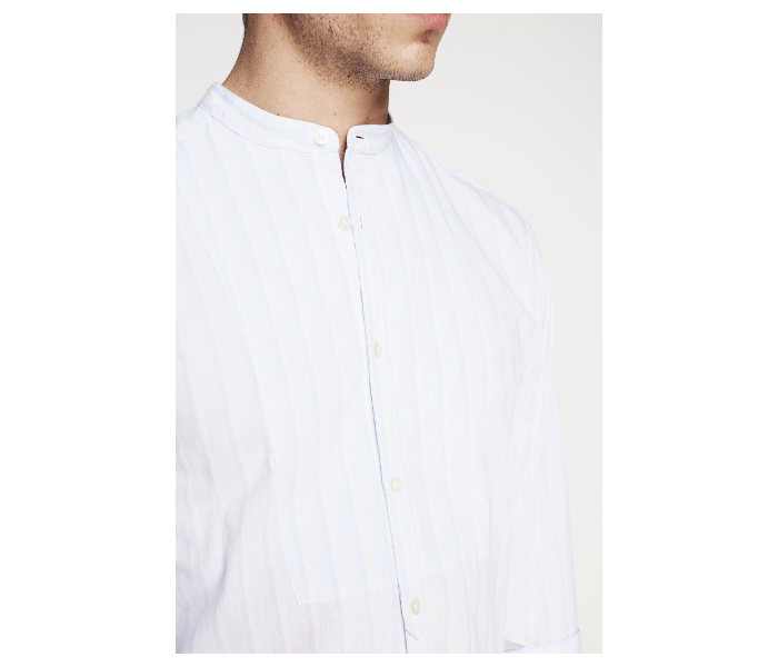 Springfield 094315018 Small Long Sleeve Casual Stripped Shirt for Men - White - Zoom Image 2