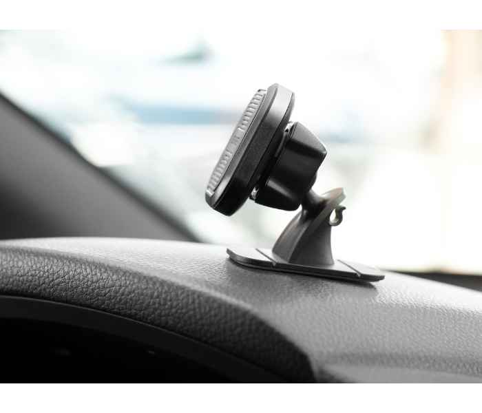 Porodo PD-ALUMMC-GY Aluminum Magnetic Car Mount Air Vent Plus Stick-On Phone Holder - Grey - Zoom Image 2