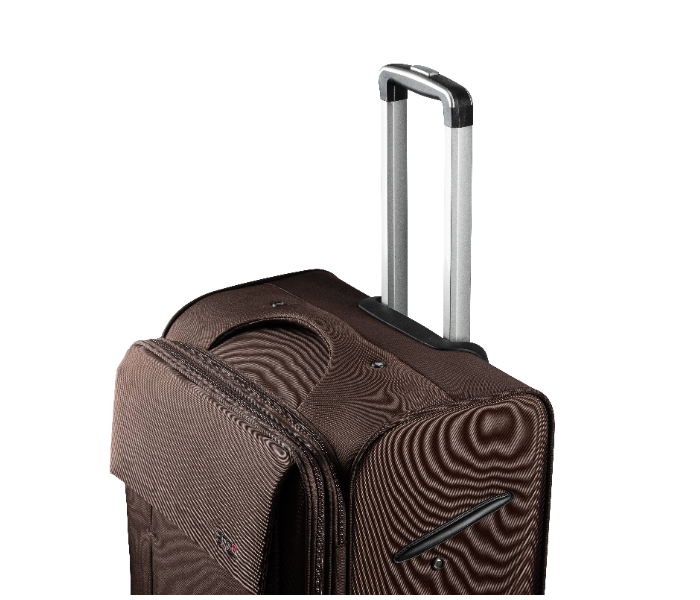 Kenza SV365 3 Piece Drift Softside Expandable Luggage Bag Set with Built-In TSA Lock and Spinner Wheels - Brown - Zoom Image 3