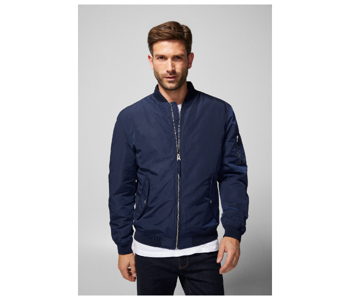 Springfield 095407111 Medium Nylon Jacket for Men - Dark Blue - Zoom Image 1