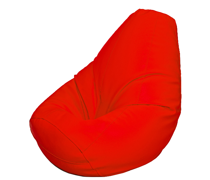 Komfort Factory SIRED-QU Queen Size Leatherette Bean Bag with Filling - Red - Zoom Image 5