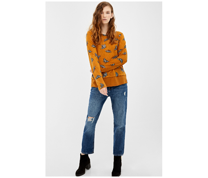 Springfield 676434709 Small Long Sleeve T-Shirt for Women - Mustard - Zoom Image 1