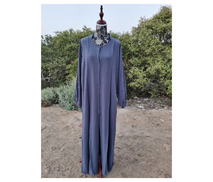 Casting Pearls ILHAM Small Formal Wears Classy Abaya - Navy Blue - Zoom Image 1