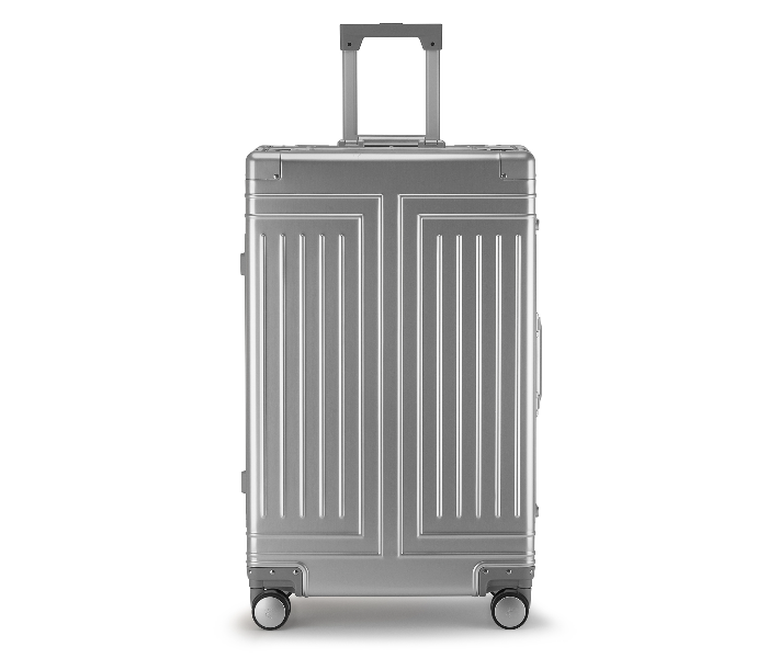 Kenza SV373 29 Inch Magma Superior Aluminium Ultra Light Hardside Expandable Zipperless Luggage Bag with Built-In TSA Lock and Spinner Wheels - Silver - Zoom Image 2