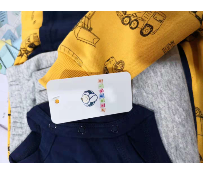 Phoenix 3 pieces Romper Jacket and Pant Set for 18 Month Baby Boy - Yellow - Zoom Image 2