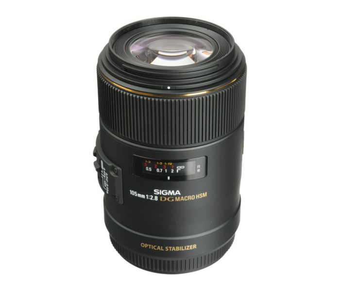 Sigma 258101 105mm f/2.8 EX DG OS HSM Macro Lens for Canon EF - Black - Zoom Image