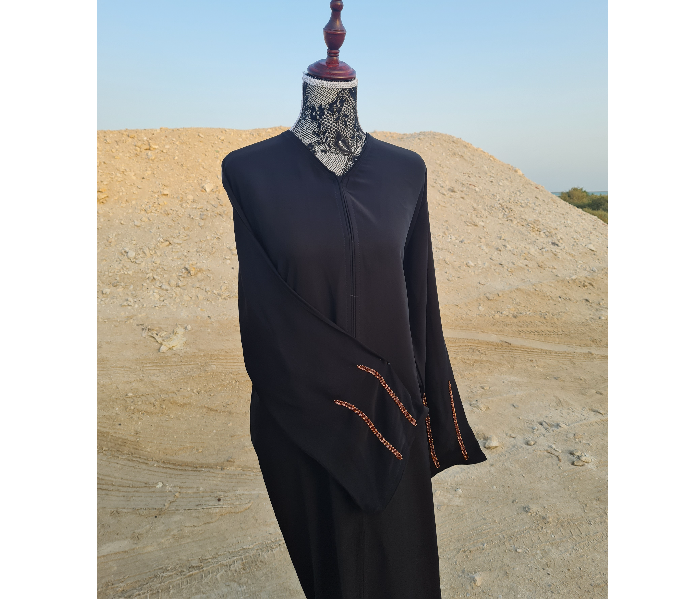 Casting Pearls JANNAT Small Casual Collections Beautifully Arranged Line Patten Of Detailed Hand Works In Sleeves - Black - Zoom Image 1