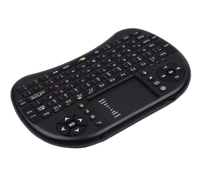 i8 Mini Keyboard with Touchpad - Black - Zoom Image 4