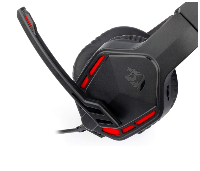 Redragon H220 Themis Noise Cancelling Wired Gaming Headset with Stereo Surround-Sound and Mic - Black and Red - Zoom Image 4