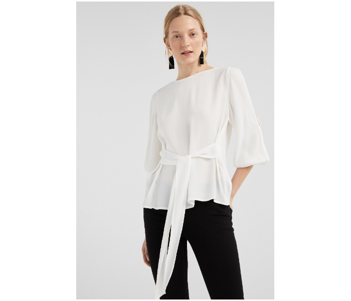 Springfield 679573098 Size 40 Long Sleeve Blouse for Women - White - Zoom Image 1