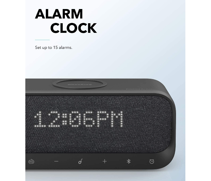 Anker Soundcore Wakey Bluetooth Speaker with Alarm Clock - Black - Zoom Image 4