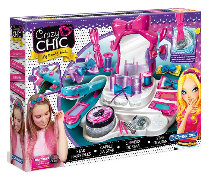 Clementoni 15241 Crazy Chic Hair Decoration Machine for Kids - Zoom Image 2