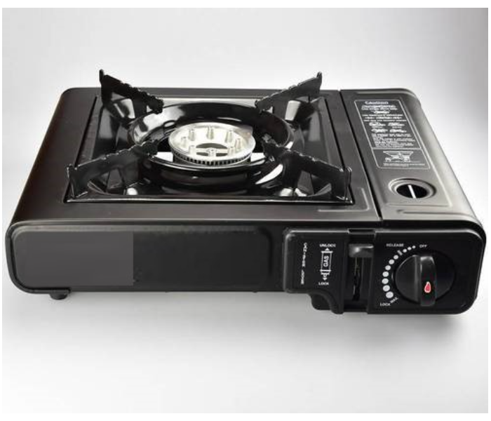 Portable Gas Stove for Camping and Outdoor Cooking Purpose - Black - Zoom Image 1