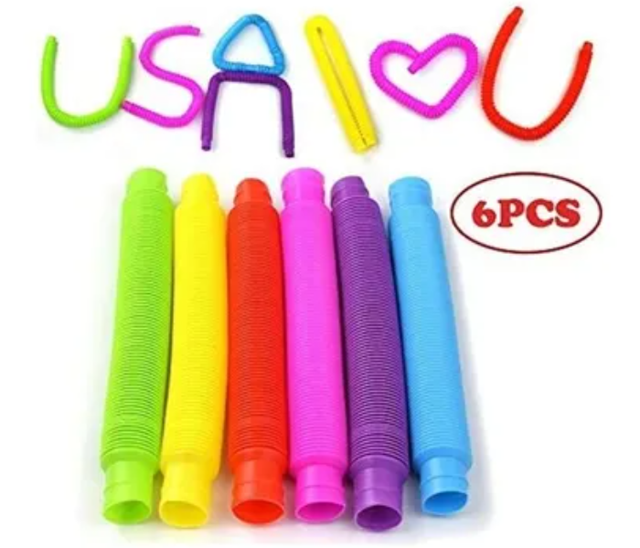 Generic Pack Of 6 Pop Tubes Sensory Toy - Zoom Image 1