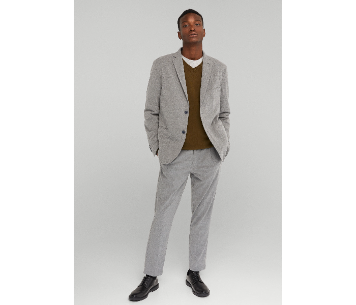 Springfield 490515645 Large Plain Business Jacket for Men - Light Grey - Zoom Image 1