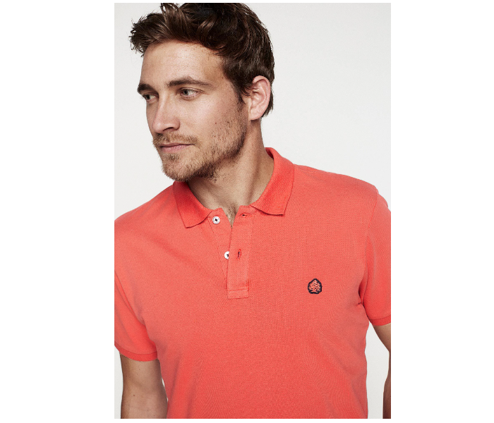 Springfield 143341564 Small Basic Slim Fit Polo Shirt for Men - Orange - Zoom Image 2