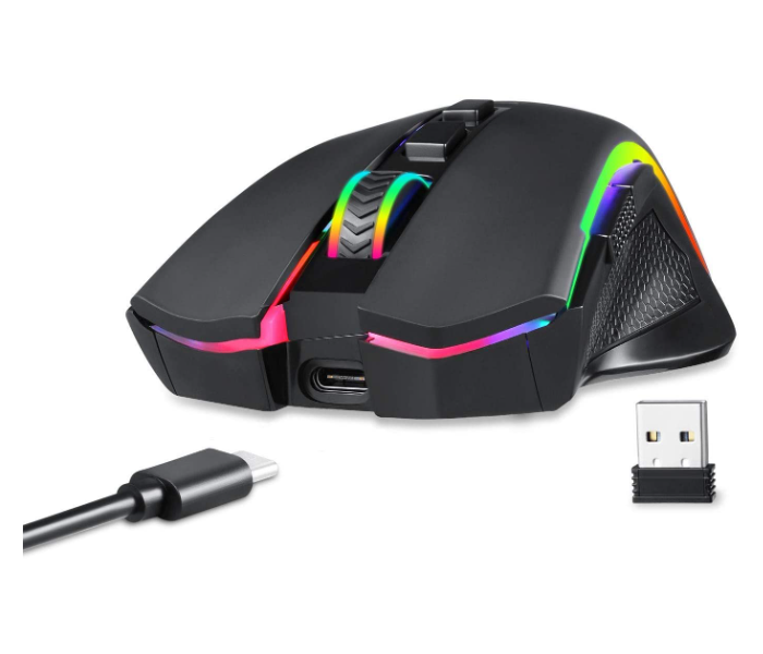 Redragon M602-KS 2 in 1 Wireless Gaming Mouse - Black - Zoom Image 1