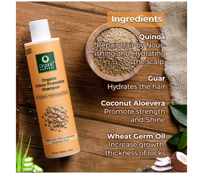 Organic Harvest 250ml Quinoa Colour Protection Shampoo - Zoom Image 3