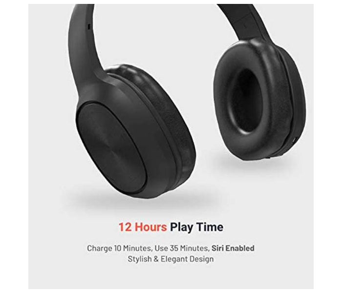 Porodo PD-STWLEP001-BK Wireless Soundtec Sound Pure Bass Headphones with Noise Cancelling - Black - Zoom Image 3