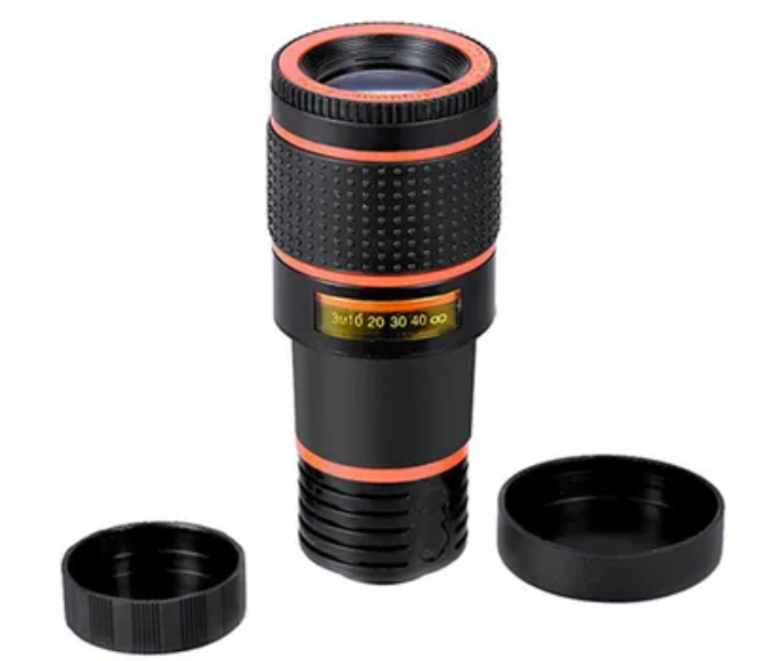 Generic 12 Universal Telephoto Camera Lens For Smart Phones - Black and Red - Zoom Image 3